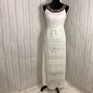 Studio one beige 6 petite maxi women’s dress